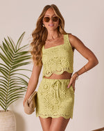 Sirinda Crochet Scallop Hem Skirt
