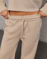 Taupe % Homebody Honey Drawstring Sweatpants-6