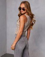 Gisselle Camo Vest Top