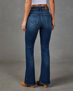 Ayla Super Stretch High Rise Flare Jeans