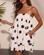 Happy Glow Polka Dot Cotton Mini Dress