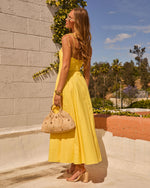 Glory Days Pleated Poplin Maxi Dress