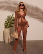 Gabi Crochet Drawstring Cover Up Pants