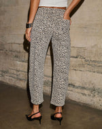 Dakota Rustler Animal Print Stretch Barrel Leg Jeans