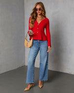 Jesina Peplum Sweater Top