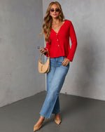 Jesina Peplum Sweater Top