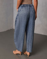 Racquel Chambray Barrel Pants