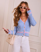 Game Set Match Button Up Cardigan Top