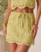 Sirinda Crochet Scallop Hem Skirt