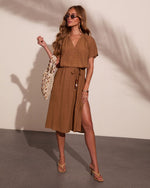 Instant Muse Waist Tie Maxi Dress