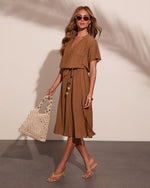 Instant Muse Waist Tie Maxi Dress