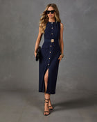 Stephanie Belted Midi Dress