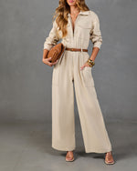 Nomad Days Cotton Belted Jumpsuit