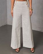 Light Touch Pinstripe Wide Leg Pants