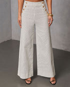 Light Touch Pinstripe Wide Leg Pants