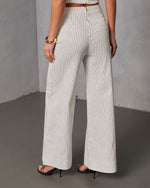 Light Touch Pinstripe Wide Leg Pants
