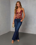 Rustic Charm Tiered Peplum Top