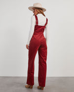Wine % Zachary Corduroy Sleeveless Jumpsuit-5