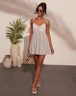 Beachy Vibe Striped Mini Dress