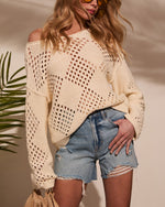 Abby Knit Crochet Sweater