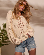 Abby Knit Crochet Sweater