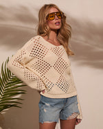 Abby Knit Crochet Sweater