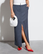 Boss Babe Pocketed Midi Skirt