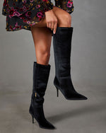 Mariana Velvet Knee High Boots