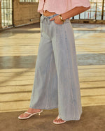 Andreina Rigid High Rise Wide Leg Drawstring Jeans