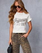 Champagne League Short Sleeve Graphic Tee