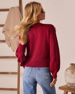 Low Skies Contrast Crochet Cardigan