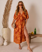 Palma Posh Tropical Midi Dress