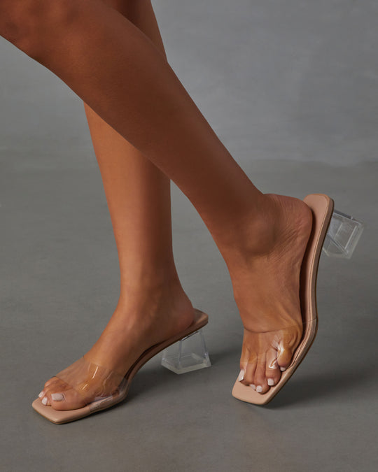 Xava Clear Heeled Sandal