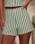 Fresh Feels Striped High Rise Shorts