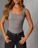 Forest Night % Alysson Textured Floral Tank-1