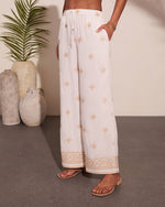 Harbor Fest Abstract Print Wide Leg Pants