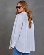 Better Things Cotton Poplin Button Down Top