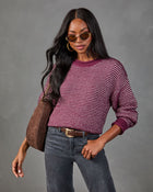 Before Dark Striped Knit Sweater
