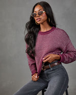 Before Dark Striped Knit Sweater