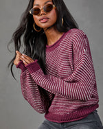 Before Dark Striped Knit Sweater