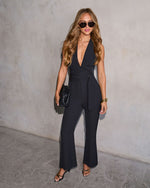 Chic Thrills Halterneck Jumpsuit
