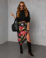 Falling for Fall Printed Maxi Skirt