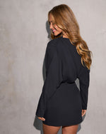 Geina Belted Off The Shoulder Mini Dress