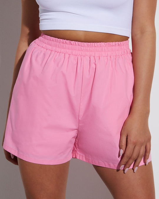 Bubblegum Pink % Infinity Cotton Pocketed Shorts-2