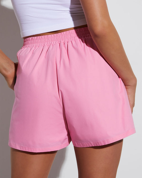 Bubblegum Pink % Infinity Cotton Pocketed Shorts-4