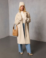 Beige % Isabelle Pocketed Coat-1