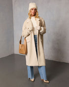 Beige % Isabelle Pocketed Coat-1