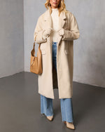 Beige % Isabelle Pocketed Coat-6