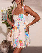 Summer Shore Novelty Print Mini Dress
