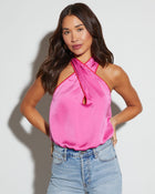 Pink % Midnight Muse Halter Neck Bodysuit-1
